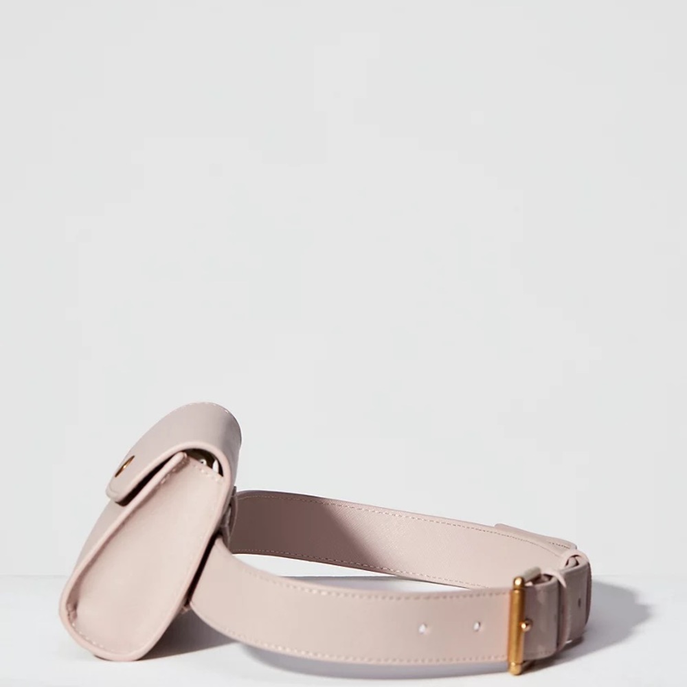 Aritzia Auxiliary Leather Snap Belt Bag - Picture 2 of 6